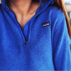Patagonia Women's Vibrant Blue Quarter-Zip Fleece